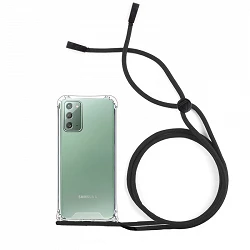 Coque Gel Antichoc Transparente avec Cordon - Samsung Note 20
