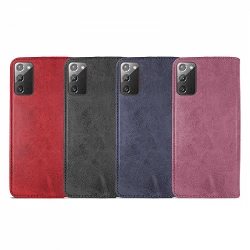 Case with card holder Samsung Galaxy Note 20 leatherette - 4 Colors