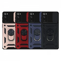 Case with ring and Camera slider Samsung Galaxy A03S with magnet