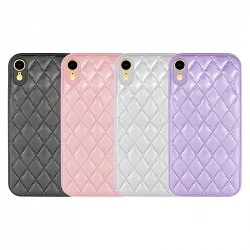 Case Smoked Chamel iPhone XR leather 4 Color