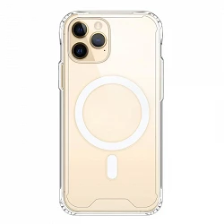 Coque transparente Premium avec MagSafe pour iPhone 11 Pro Max