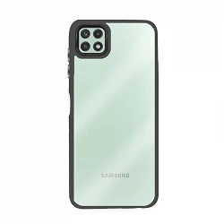 Funda Samsung Galaxy A22-5G Transparente con Anilla y Cubre Cámara 5