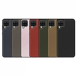 Piel Magsafe Antigolpe Case pour Samsung Galaxy A12 7-Colors