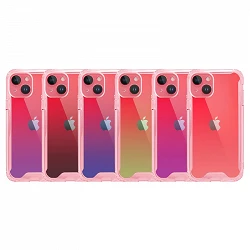 Case anti-blow degraded de Colors for iPhone 14 6-Colors