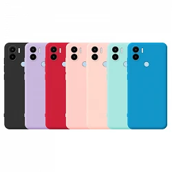 Case silicone smooth Xiaomi Redmi A1 Plus with Camera 3D - 7 Colors