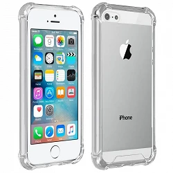 Case anti-blow iPhone 5 / 5S / SE Gel Transparent with reinforced corners