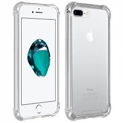 Case anti-blow iPhone 7 Plus Gel Transparent with reinforced corners