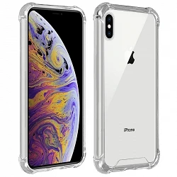 Case anti-blow iPhone Xs Max Gel Transparent with reinforced corners