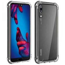 Case anti-blow Huawei P20 Gel Transparent with reinforced corners