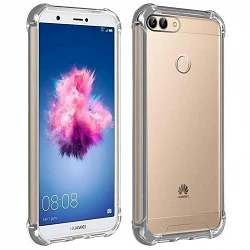 Case anti-blow Huawei P Smart Gel Transparent with reinforced corners