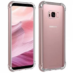 Case anti-blow Samsung Galaxy S8 Gel Transparent with reinforced corners