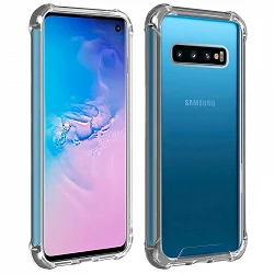Case anti-blow Samsung Galaxy S10 Gel Transparent with reinforced corners