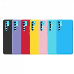 Case silicone smooth TCL 20 Pro with Camera 3D - 7 Colors