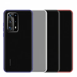 Case Gel Huawei P40 Pro Smoked with colored border