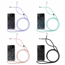 Case Gel Transparent with cord Huawei P40 Pro 4-Colors