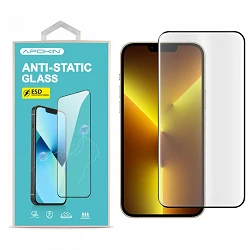 Cristal templado Full Glue 9H con Pegamento Anti-Estático iPhone 13 Pro Max 6.7" Protector de...