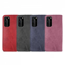 Case Lid with Card Holder Huawei P40 Pro leatherette - 4 Colors