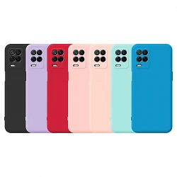 Case silicone soft Realme 8 5G with camera 3D - 7 Colors