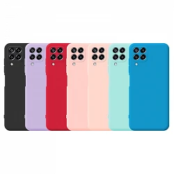Case silicone soft Samsung M33 5G with camera 3D - 7 Colors