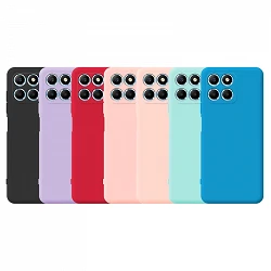 Case silicone soft Honor X8 5G with camera 3D - 7 Colors