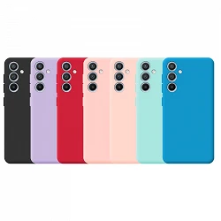 Case silicone soft Samsung A54-5G with camera 3D - 7 Colors