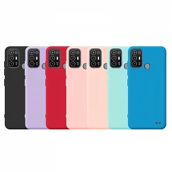 Case silicone soft ZTE A52 with camera 3D - 7 Colors
