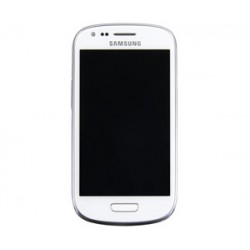 Pantalla completa + carcasa frontal Samsung Galaxy S3 Mini (i8190). Blanco. Service Pack