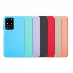 Case silicone smooth Samsung Galaxy S20 Ultra available in 9 Colors