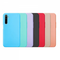Case silicone smooth Realme 6 available in 7 Colors