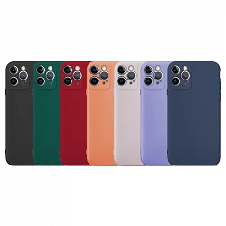 Case silicone smooth IPhone 12 Pro 6.1" with camera 3D - 7 Colors