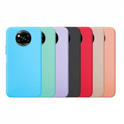 Case silicone smooth Xiaomi Pocophone X3 available in 7 Colors
