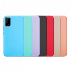 Case silicone smooth Realme 7 available in 7 Colors