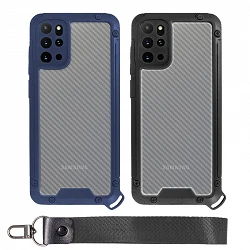 Case Bumper Anti-Shock Samsung S20 Plus with Lanyard short - 2 Colors