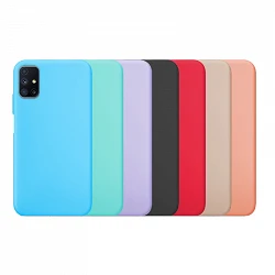 Case silicone smooth Samsung Galaxy M51 available in 7 Colors