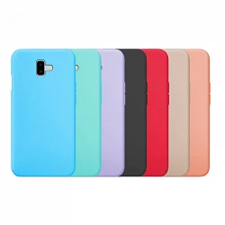 Case silicone smooth Samsung Galaxy J6 Plus available in 9 Colors