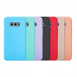 Case silicone smooth Samsung Galaxy S10e available in 10 Colors