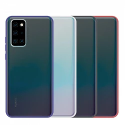 Case Gel Huawei P40 Smoked with colored border