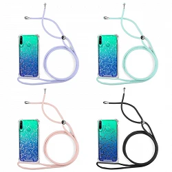 Case Gel Transparent with cord Huawei P40 Lite E 4-Colors