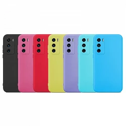 Case silicone soft Huawei P40 with camera 3D - 7 Colors