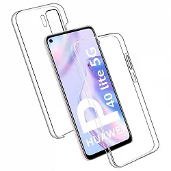 Case double Huawei P40 Lite 5G silicone Transparent front and rear
