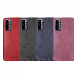 Case Lid with Card Holder Huawei P30 Pro leatherette - 4 Colors