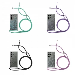 Case Gel Transparent with cord  Samsung Galaxy S23 Ultra 4-Colors