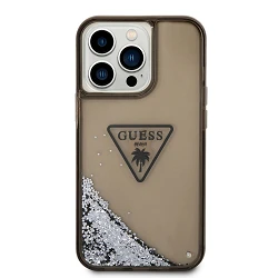 Guess Liquid Glitter Triangle Logo Case iPhone 14 Pro