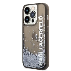 Karl Lagerfeld Translucent Liquid Glitter Case iPhone 14 Pro