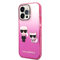 Étui Karl Lagerfeld iPhone 14 Pro (Gradient Karl et Choupette)