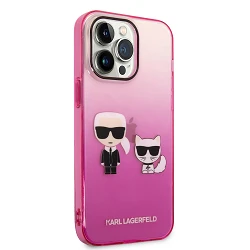 Étui Karl Lagerfeld iPhone 14 Pro Max (Gradient Karl et Choupette)