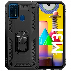 Case Anti-shock  AluminumSamsung Galaxy M31/M21 with Magnet and Ring Holder 360º