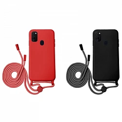 Case soft with cord Samsung Galaxy M21 5-colors