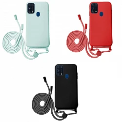 Case soft with cord Samsung Galaxy M31 5-colors