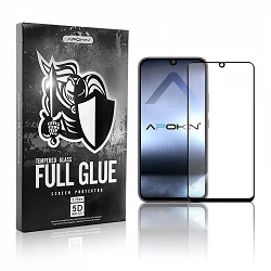 Protecteur d'écran incurvé en verre trempé 5D Full Glue pour Samsung Galaxy A31/A32-4G/Y6P, noir